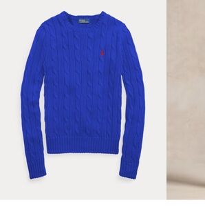Ralph Lauren Blue Cable Knit Sweater